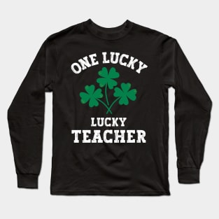 One lucky teacher Long Sleeve T-Shirt